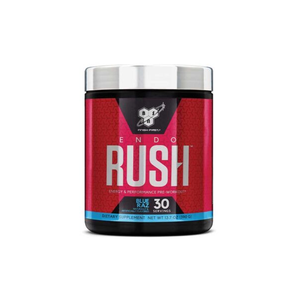 bsn endo rush powder black cherry vanilla 390 grams
